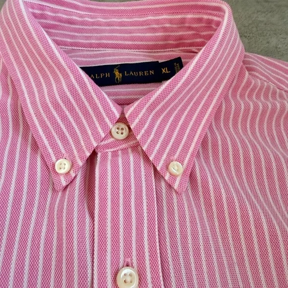Ralph Lauren Men's Classic Fit Striped Stretch Oxford Shirt Size XL - Picture 6 of 17